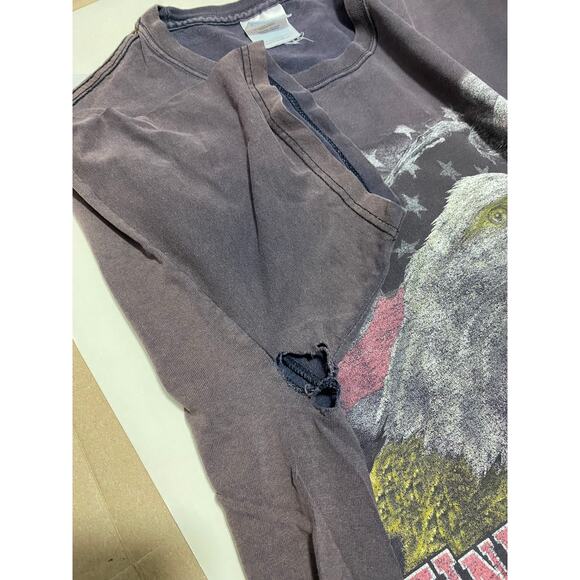 VTG USA Eagle T-Shirt Size XL United We Stand Patriotic Graphic Tee - Picture 9 of 10